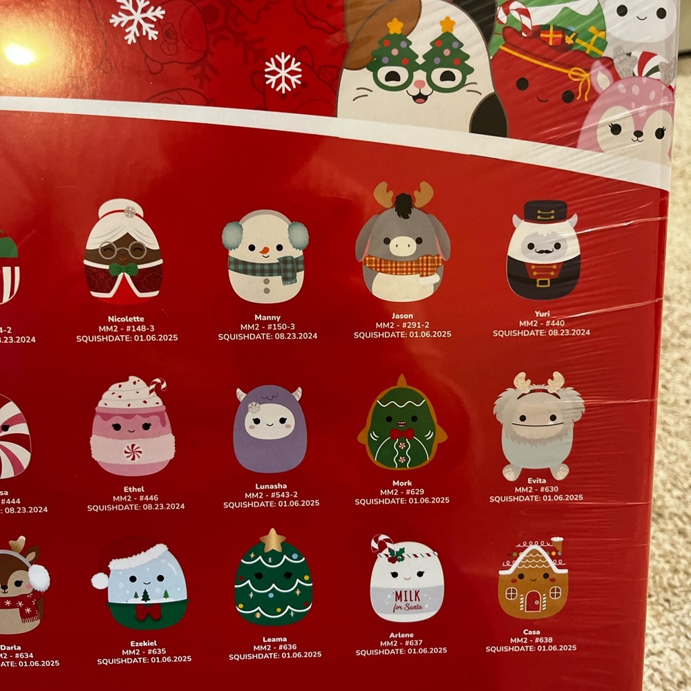 🎄 Squishmallows Deluxe Holiday Advent Calendar Sealed BNIB 24 Micromallows - Picture 9 of 9